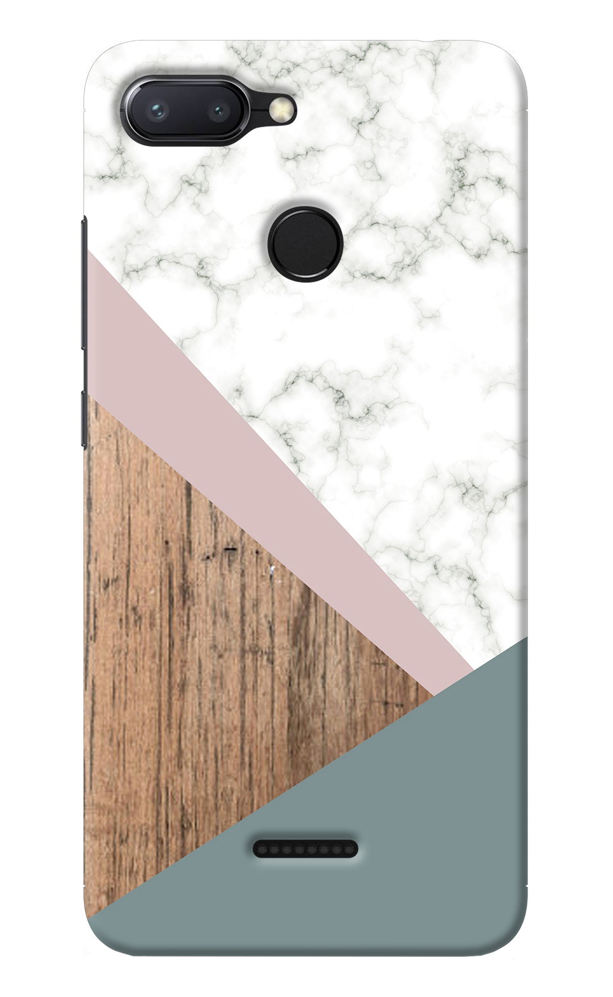 Marble wood Abstract Redmi 6 Back Cover