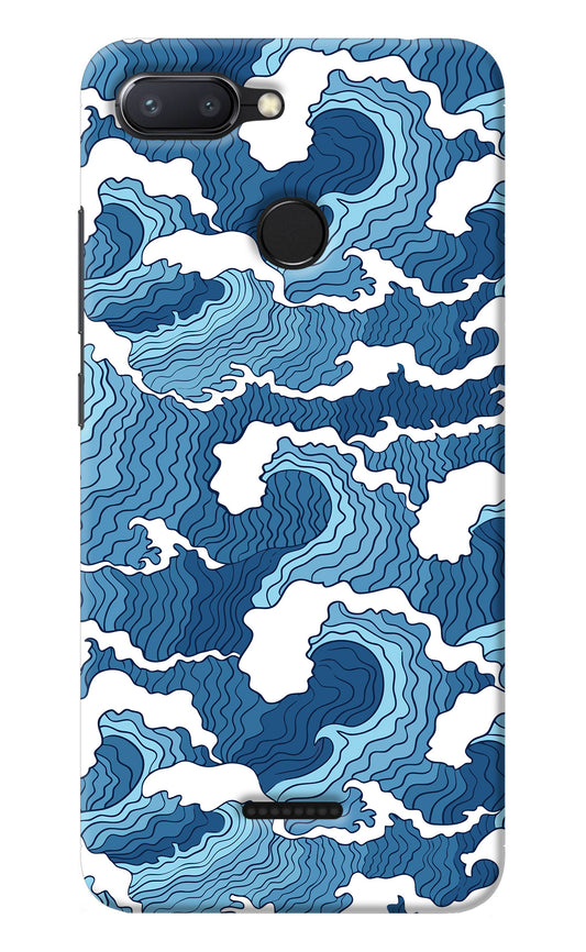 Blue Waves Redmi 6 Back Cover