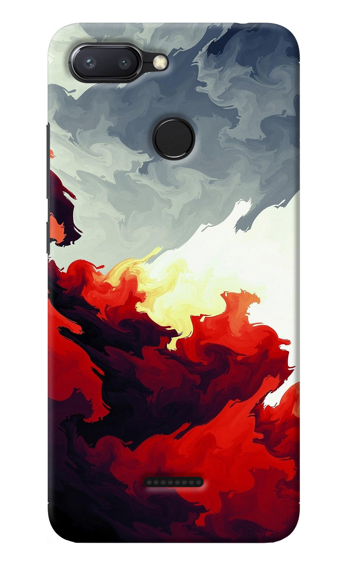 Fire Cloud Redmi 6 Back Cover