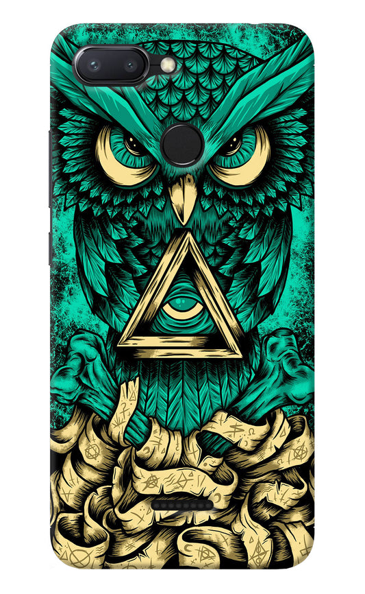 Green Owl Redmi 6 Back Cover