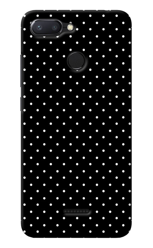 White Dots Redmi 6 Back Cover