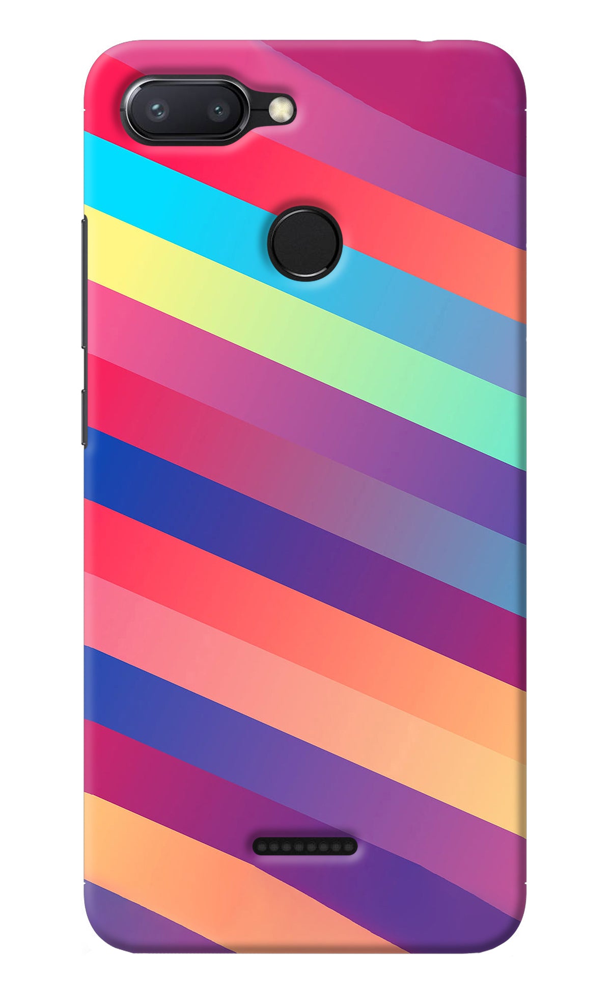 Stripes color Redmi 6 Back Cover