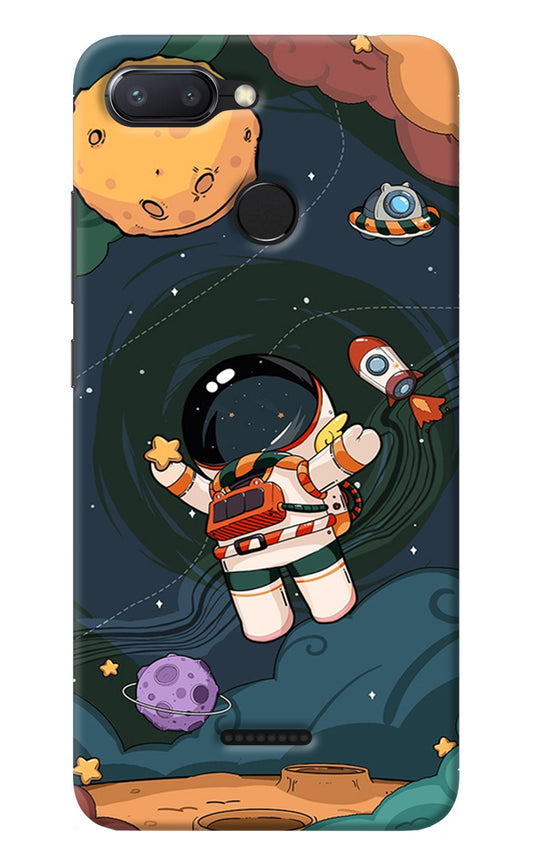 Cartoon Astronaut Redmi 6 Back Cover