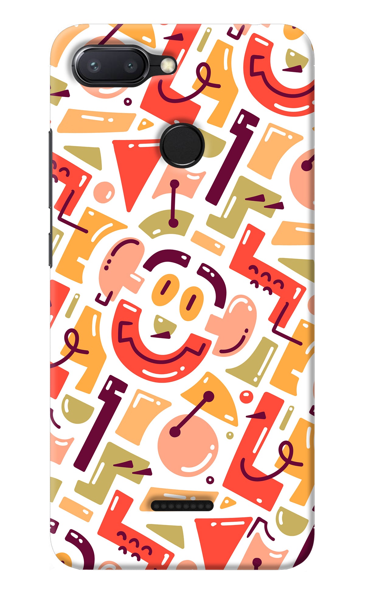 Doodle Pattern Redmi 6 Back Cover