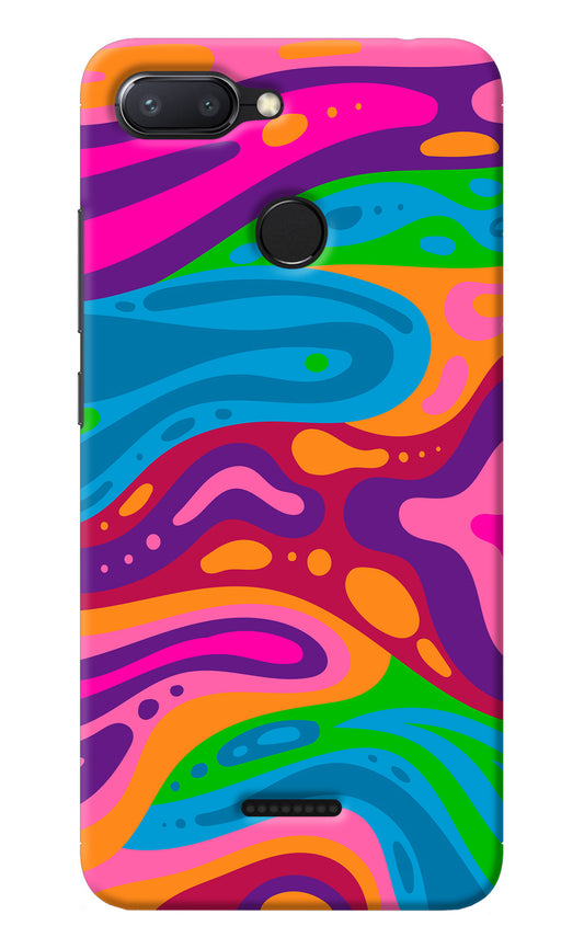 Trippy Pattern Redmi 6 Back Cover