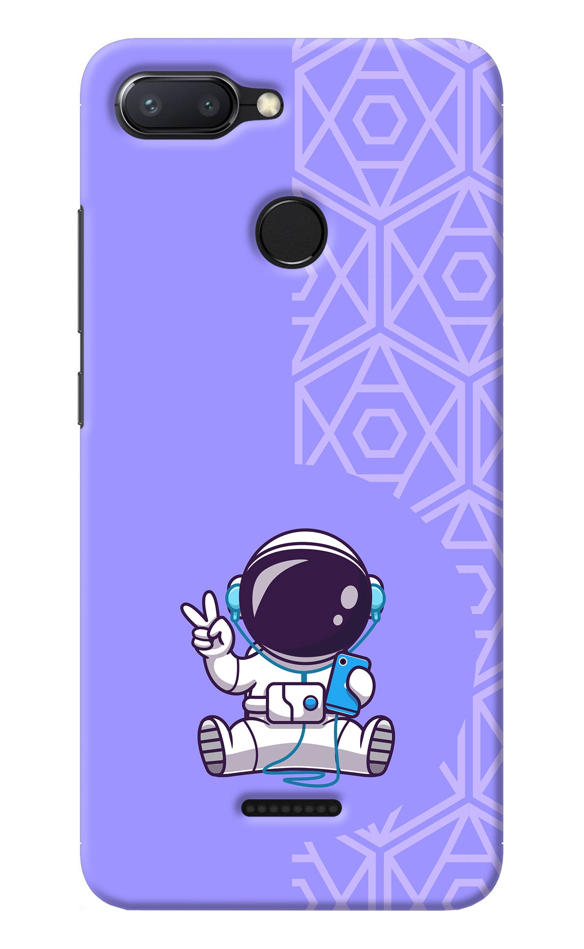 Cute Astronaut Chilling Redmi 6 Back Cover