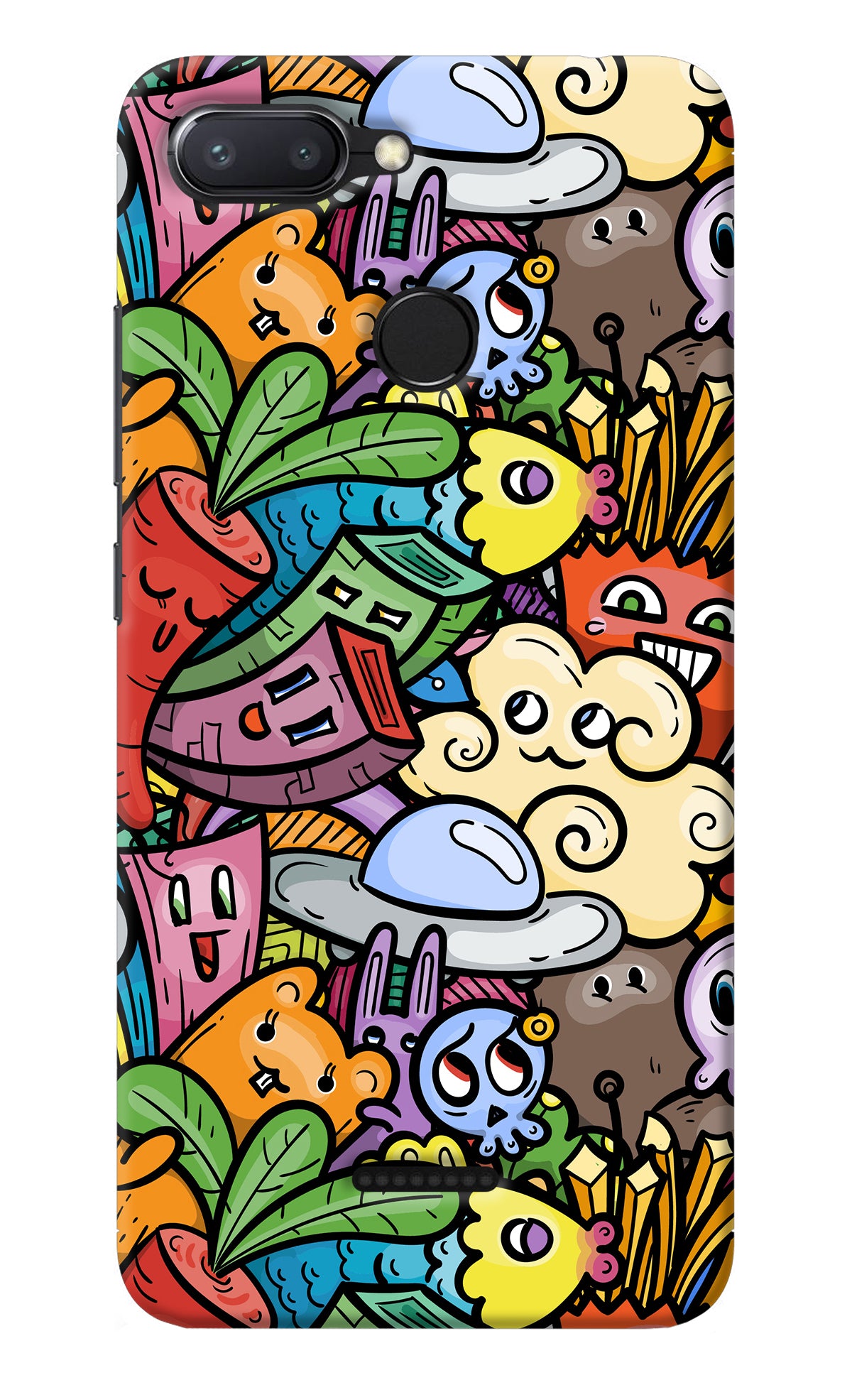 Veggie Doodle Redmi 6 Back Cover