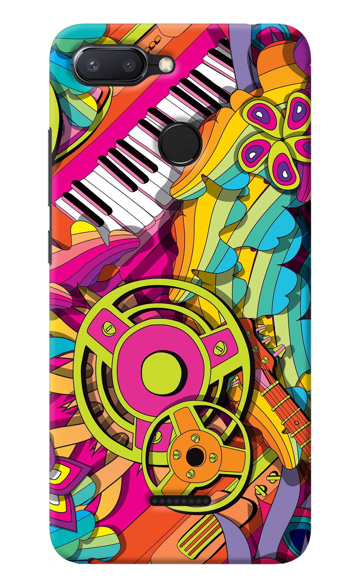 Music Doodle Redmi 6 Back Cover