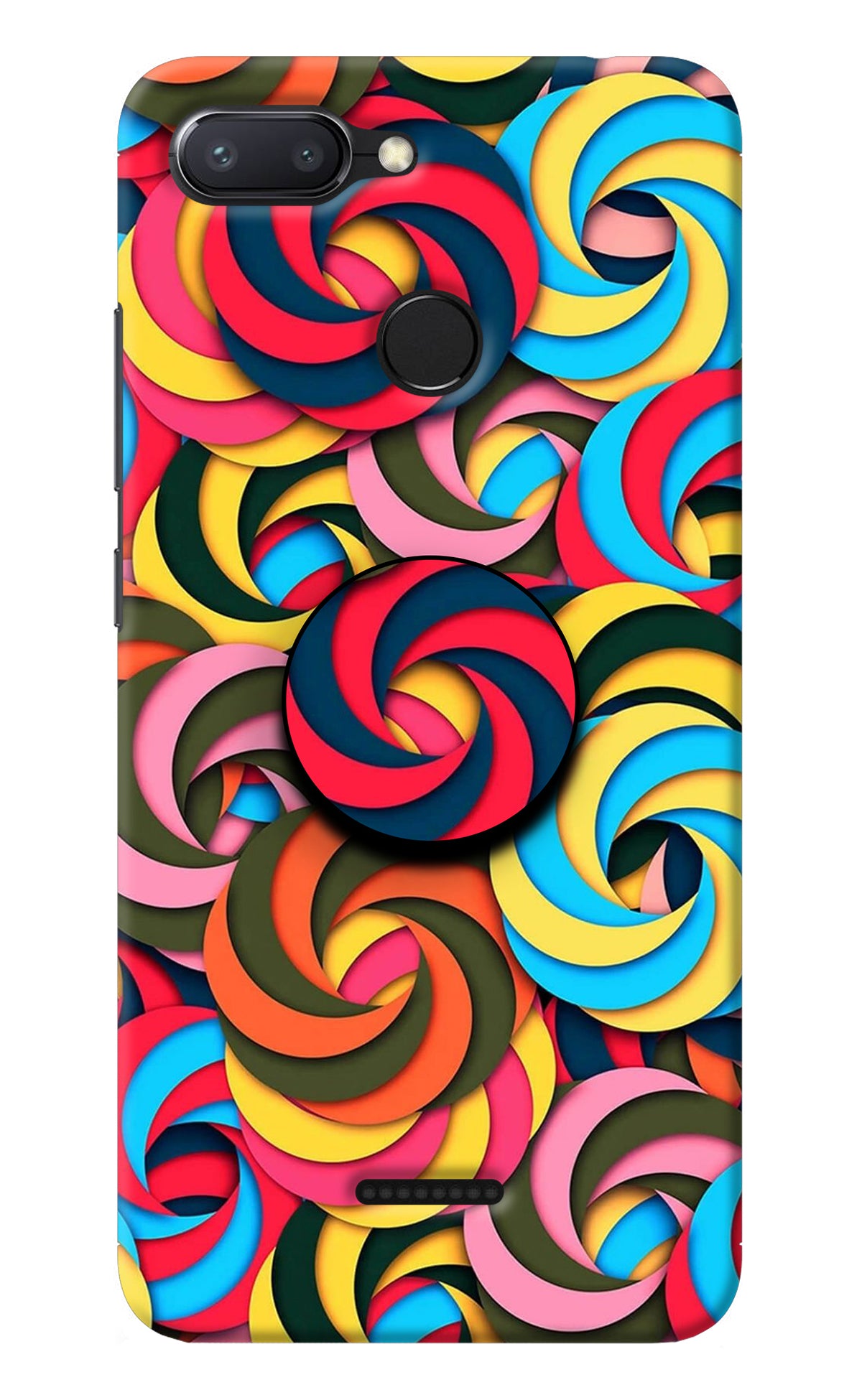 Spiral Pattern Redmi 6 Pop Case