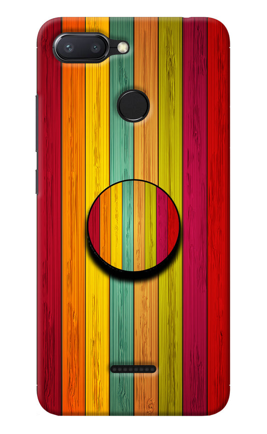 Multicolor Wooden Redmi 6 Pop Case