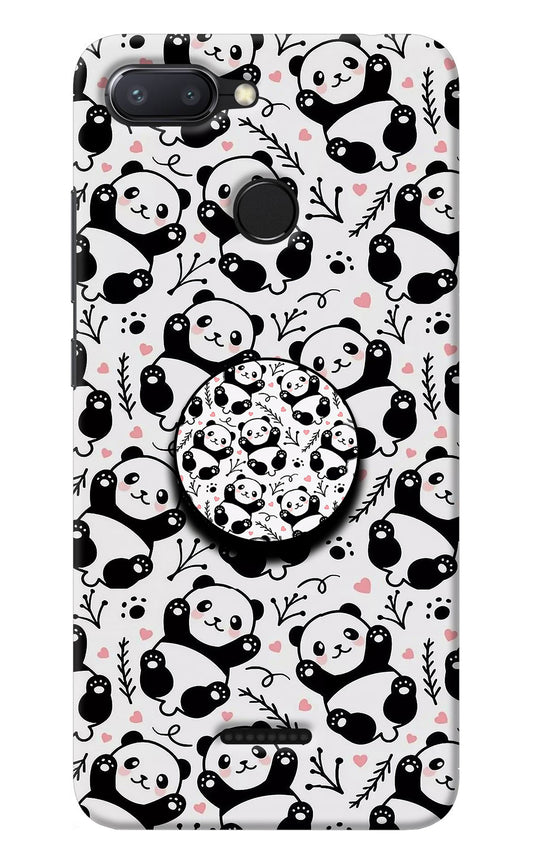 Cute Panda Redmi 6 Pop Case