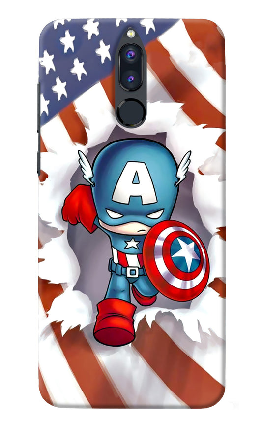 Captain America Honor 9i Back Cover