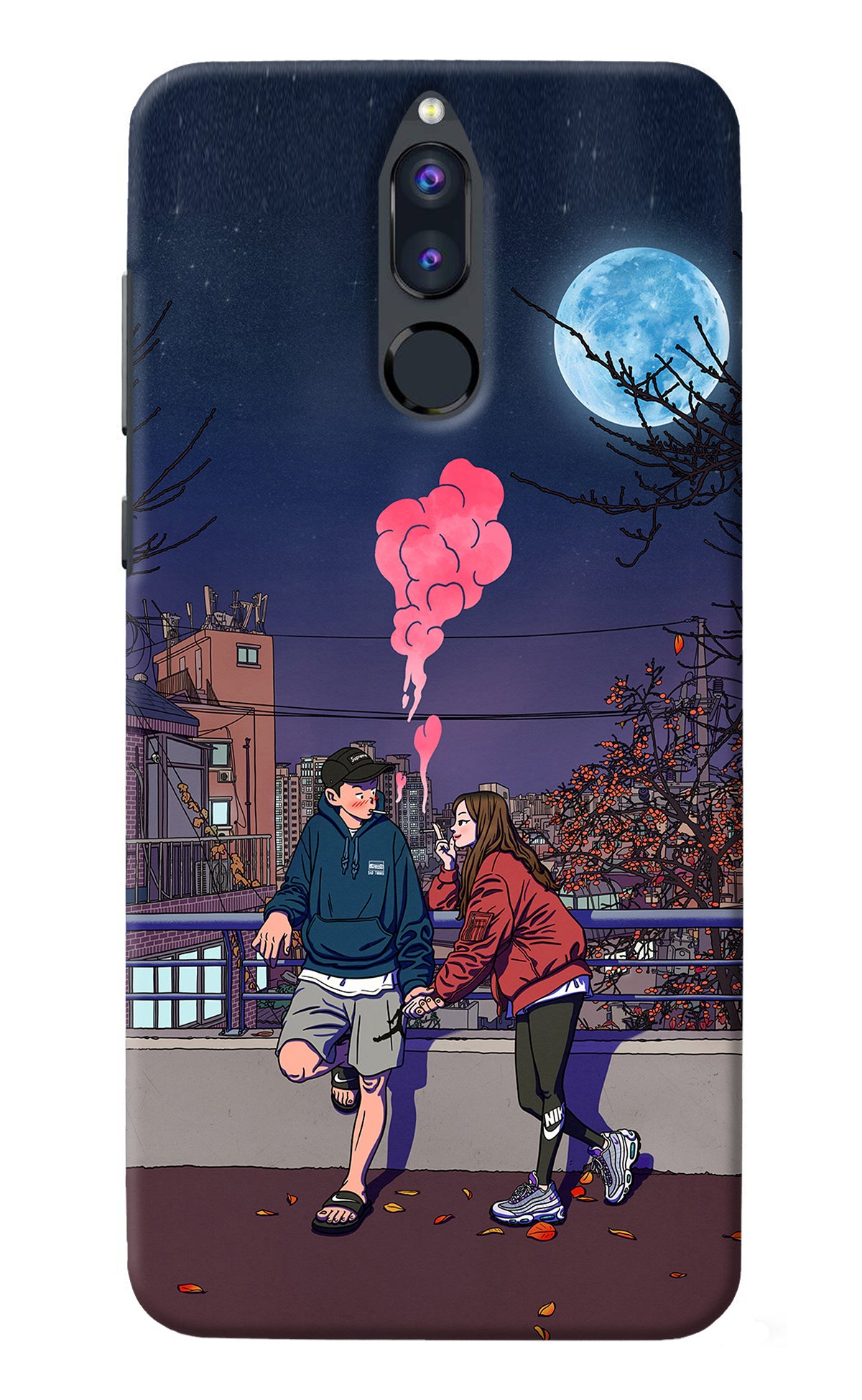 Chilling Couple Honor 9i Back Cover