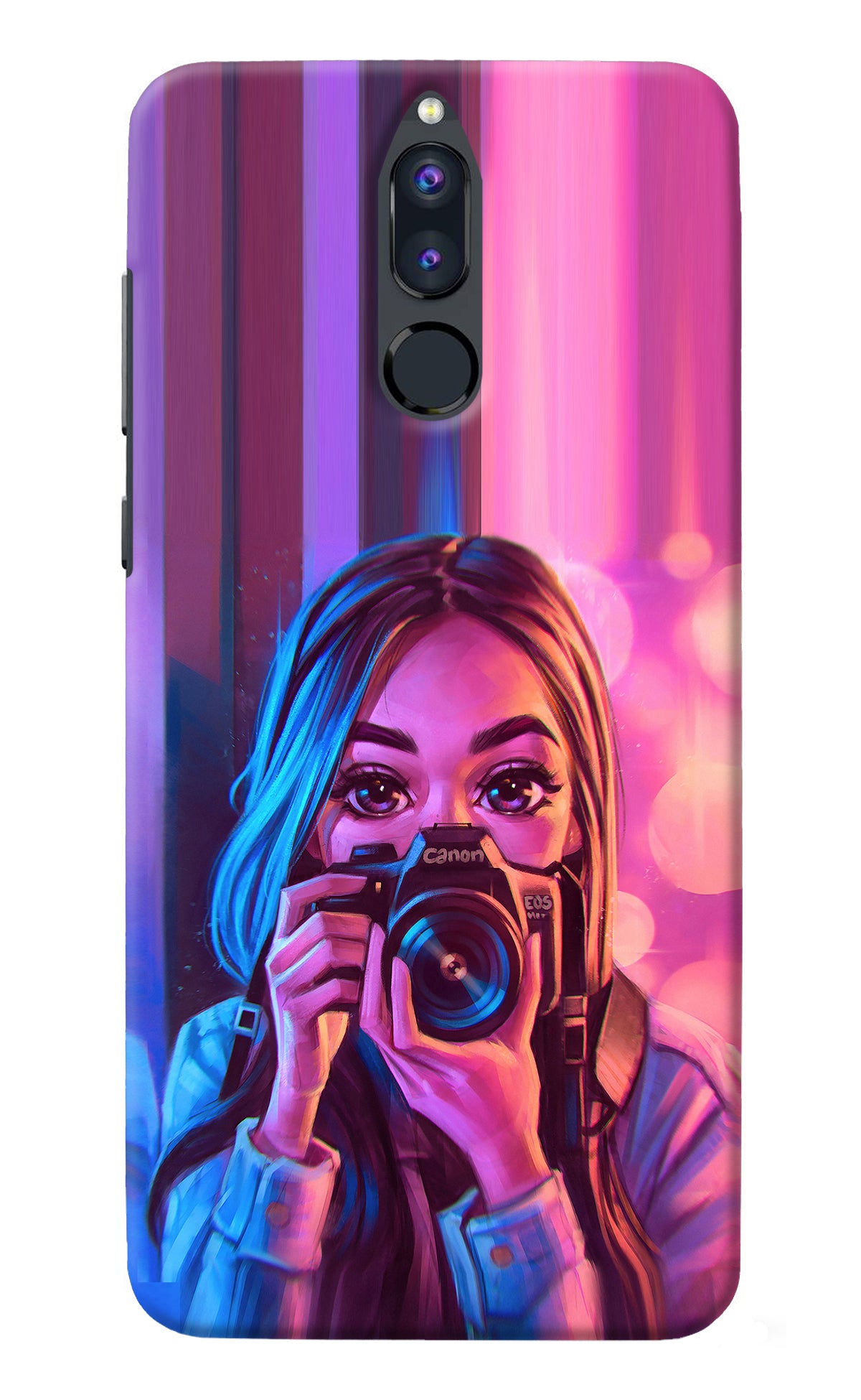 Girl Photographer Honor 9i Back Cover