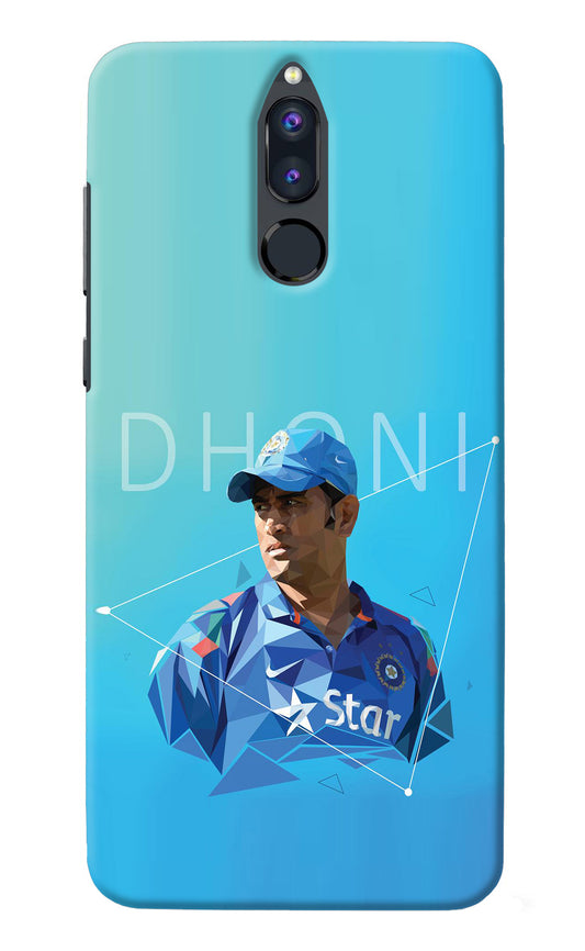 Dhoni Artwork Honor 9i Back Cover