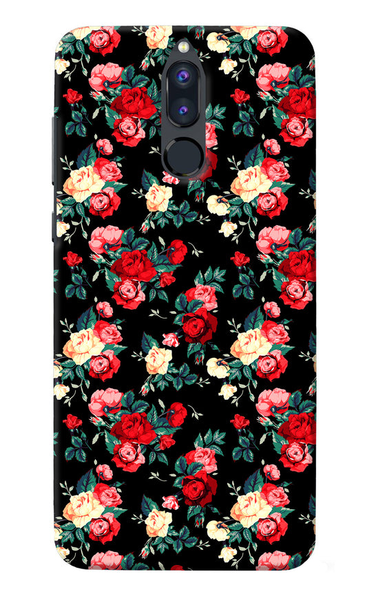 Rose Pattern Honor 9i Back Cover