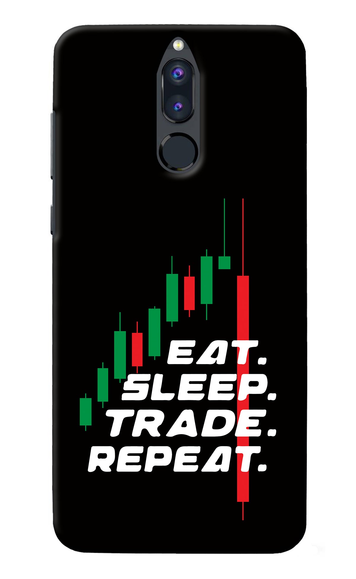 Eat Sleep Trade Repeat Honor 9i Back Cover