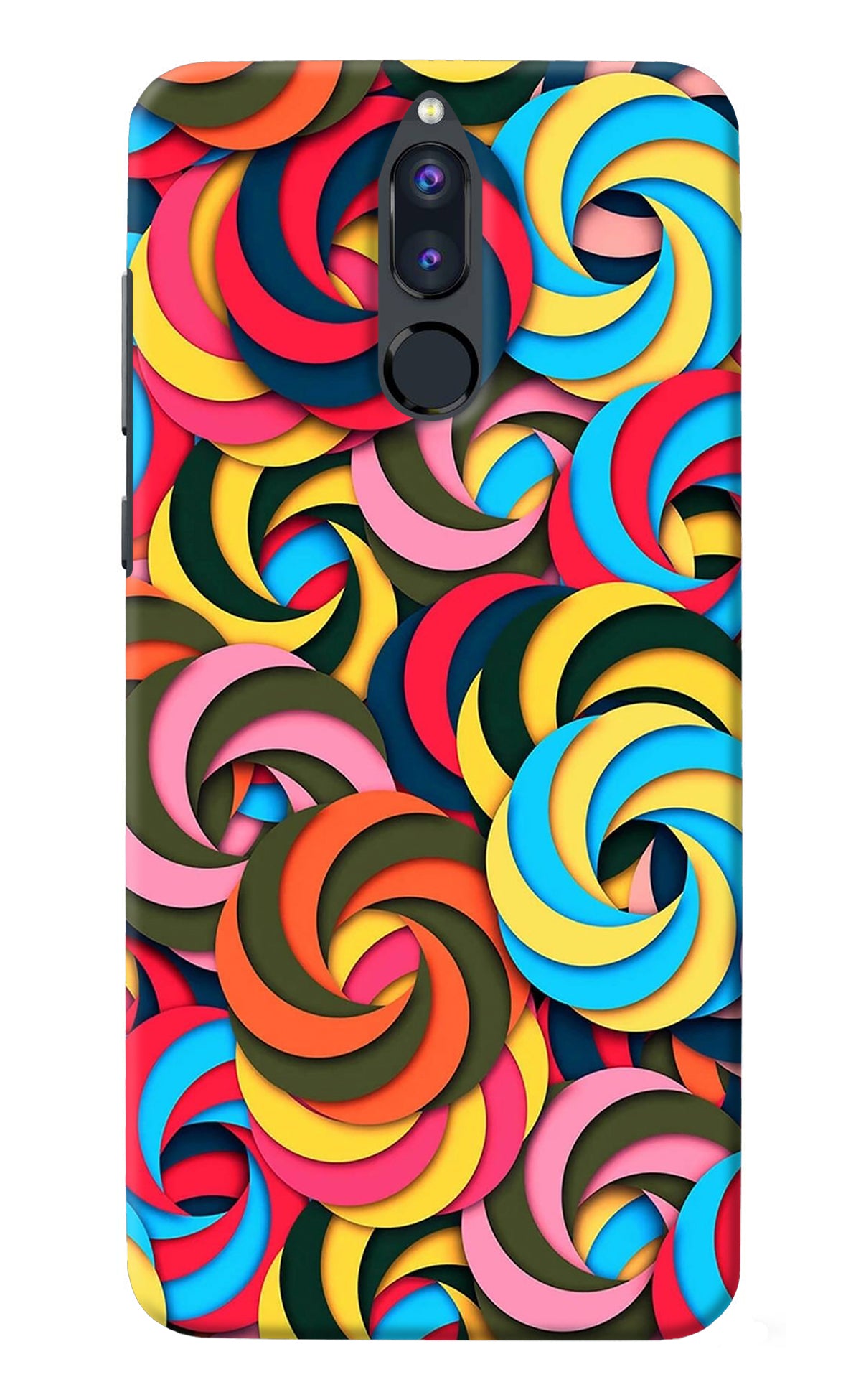 Spiral Pattern Honor 9i Back Cover