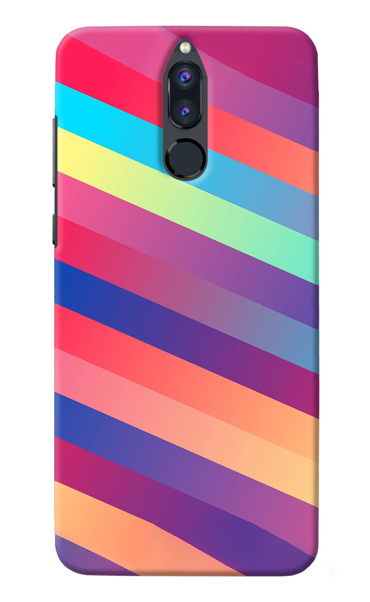 Stripes color Honor 9i Back Cover