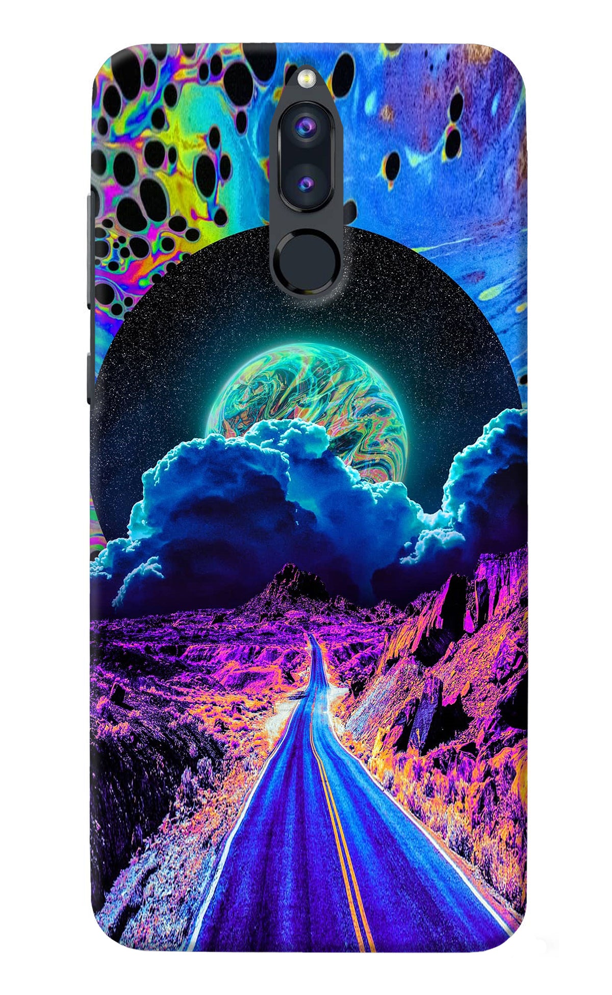 Psychedelic Painting Honor 9i Back Cover