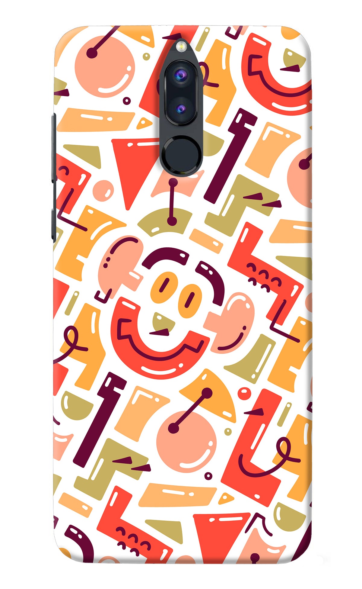 Doodle Pattern Honor 9i Back Cover