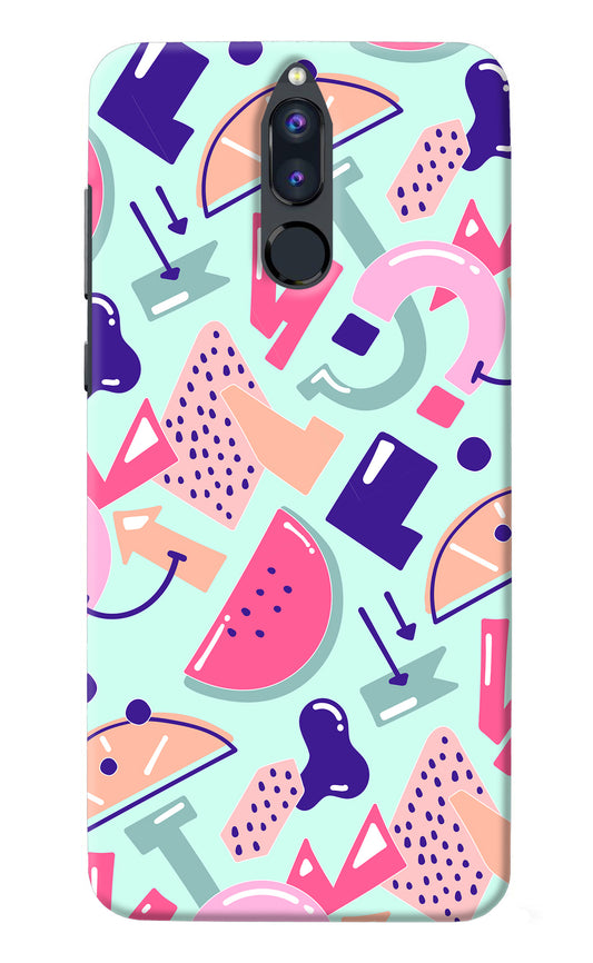 Doodle Pattern Honor 9i Back Cover
