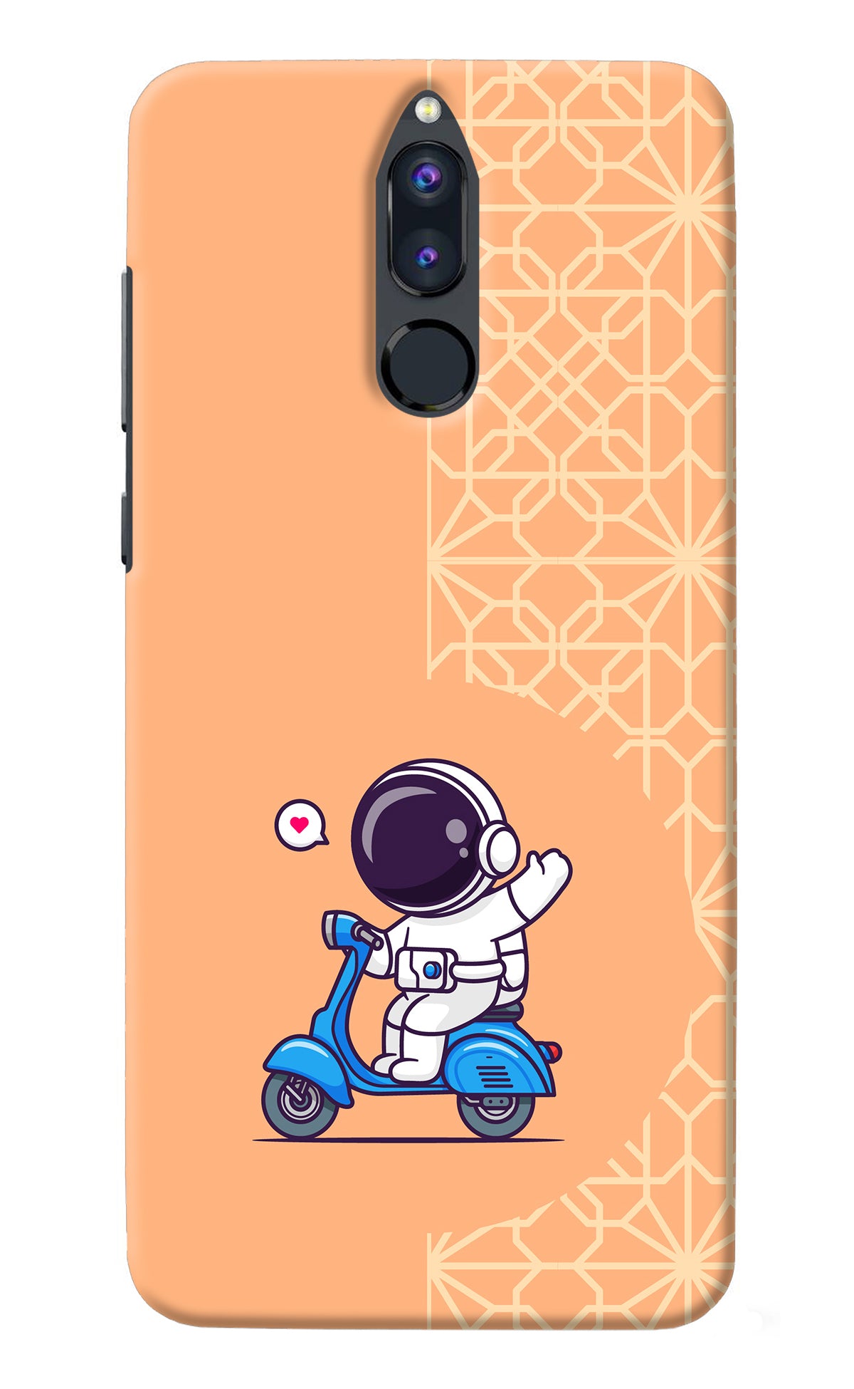 Cute Astronaut Riding Honor 9i Back Cover