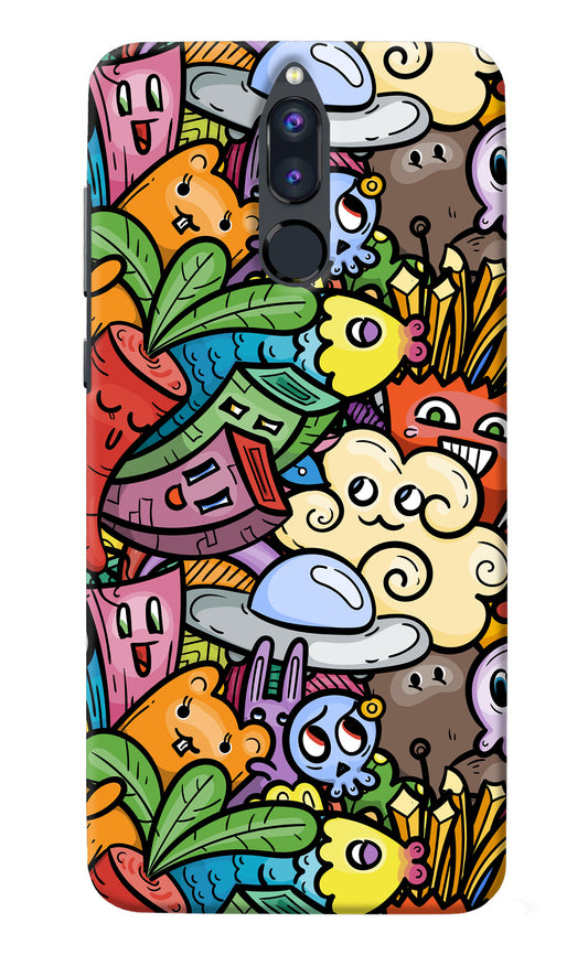 Veggie Doodle Honor 9i Back Cover