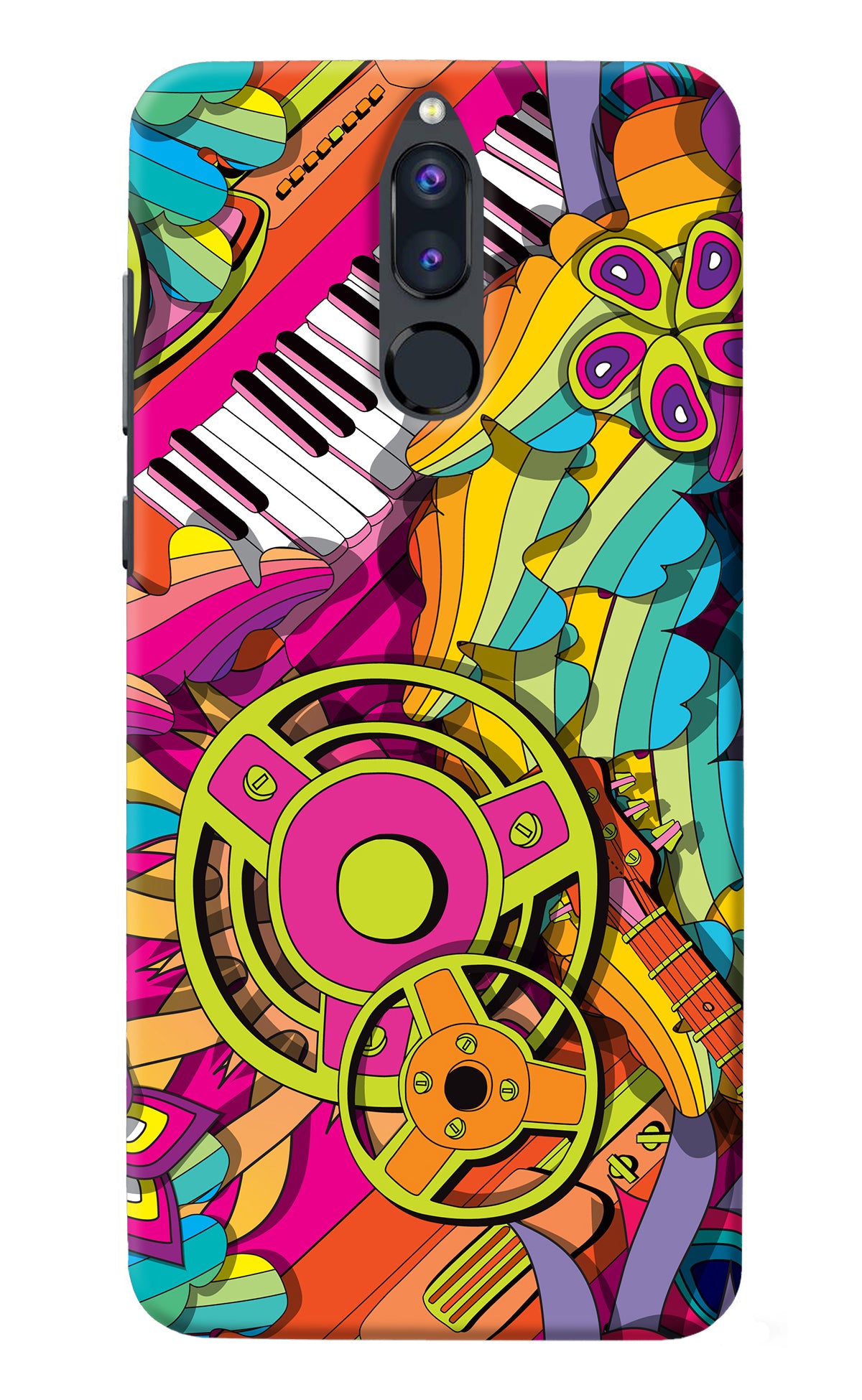 Music Doodle Honor 9i Back Cover