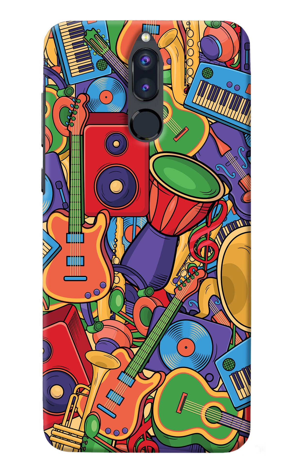 Music Instrument Doodle Honor 9i Back Cover