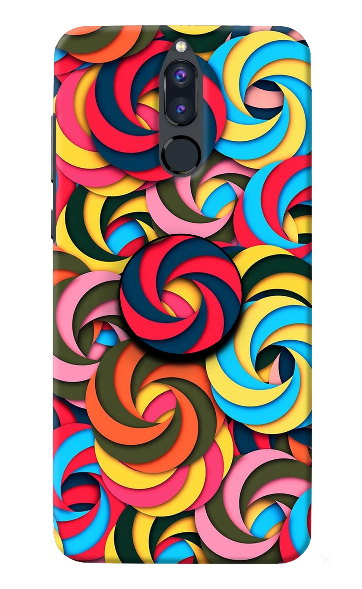 Spiral Pattern Honor 9i Pop Case