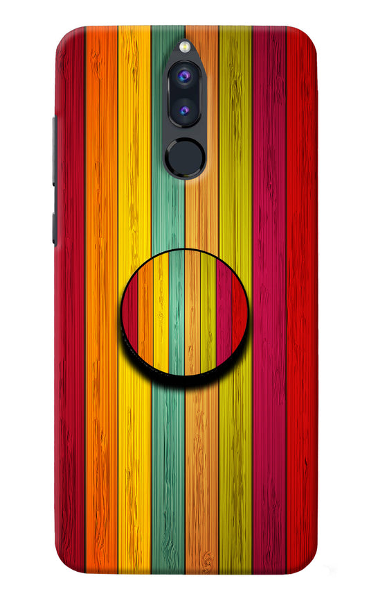 Multicolor Wooden Honor 9i Pop Case