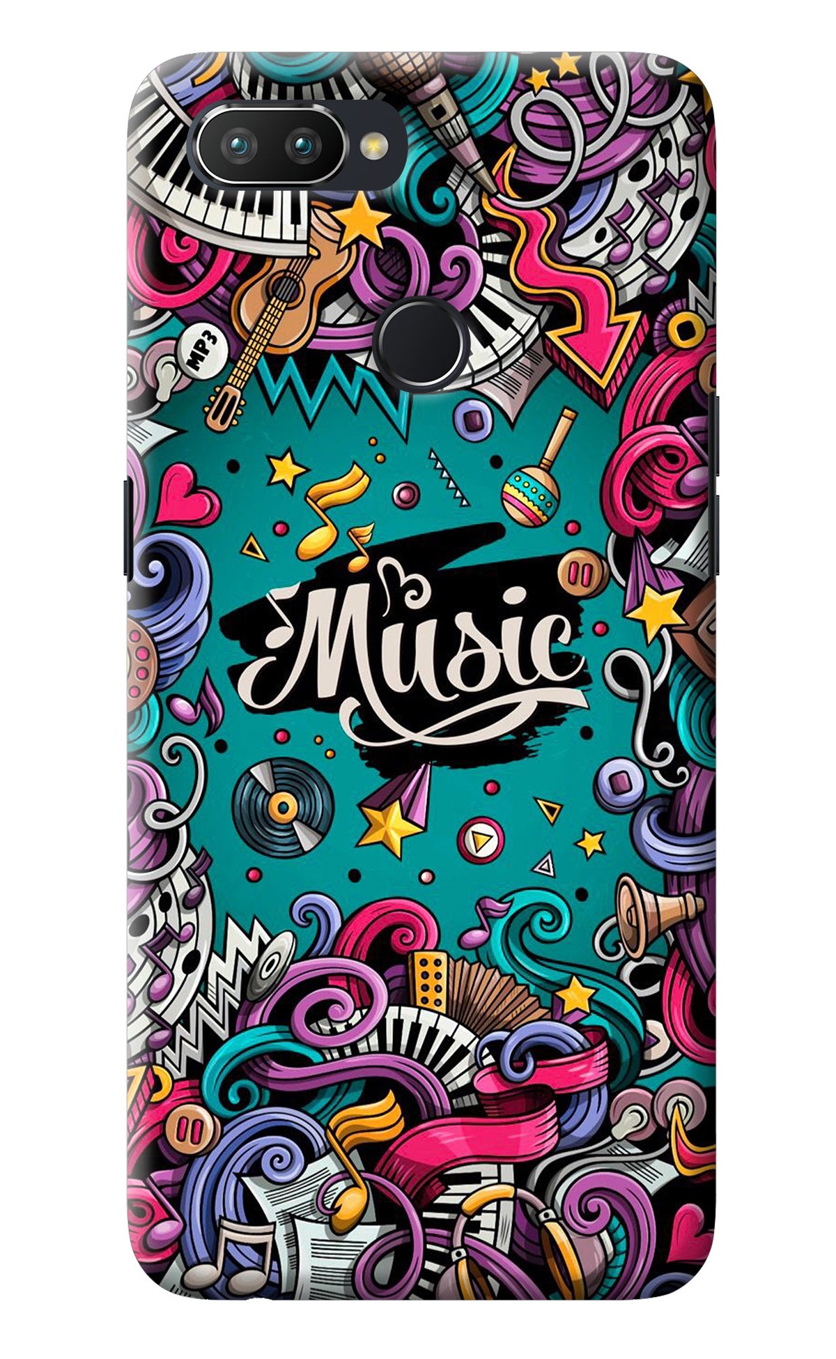 Music Graffiti Realme U1 Back Cover