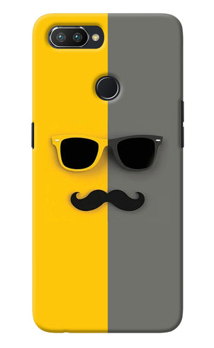 Sunglasses with Mustache Realme U1 Back Cover