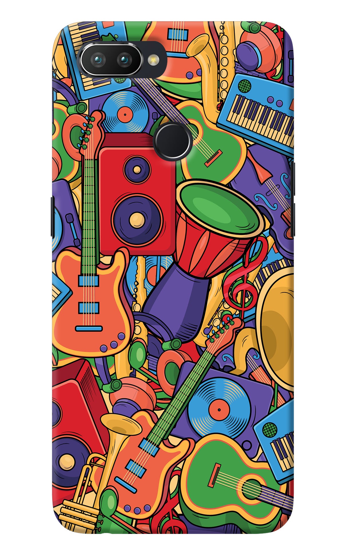 Music Instrument Doodle Realme U1 Back Cover