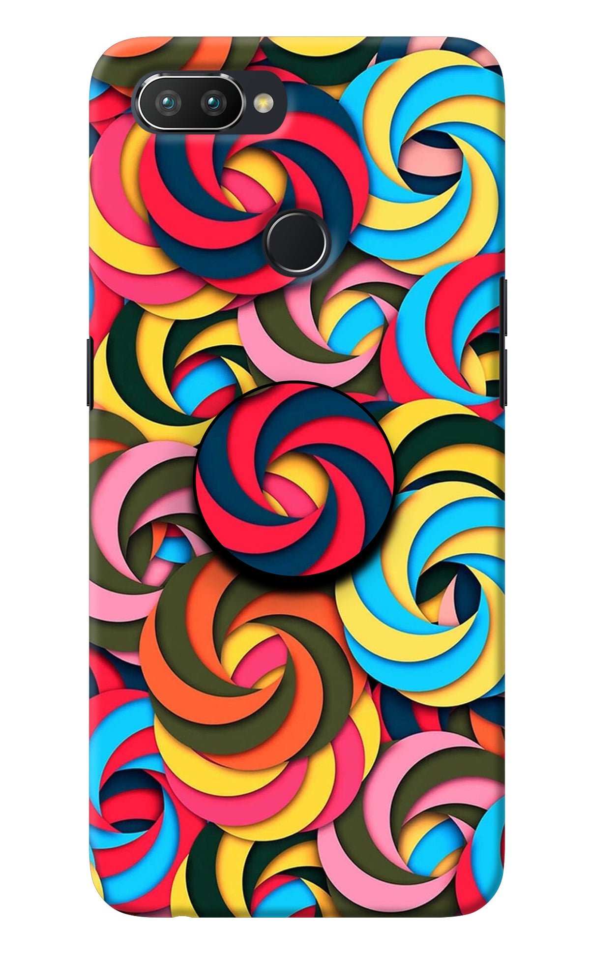 Spiral Pattern Realme U1 Pop Case