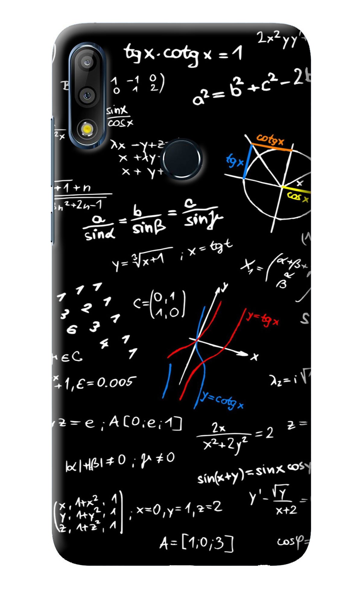 Mathematics Formula Asus Zenfone Max Pro M2 Back Cover