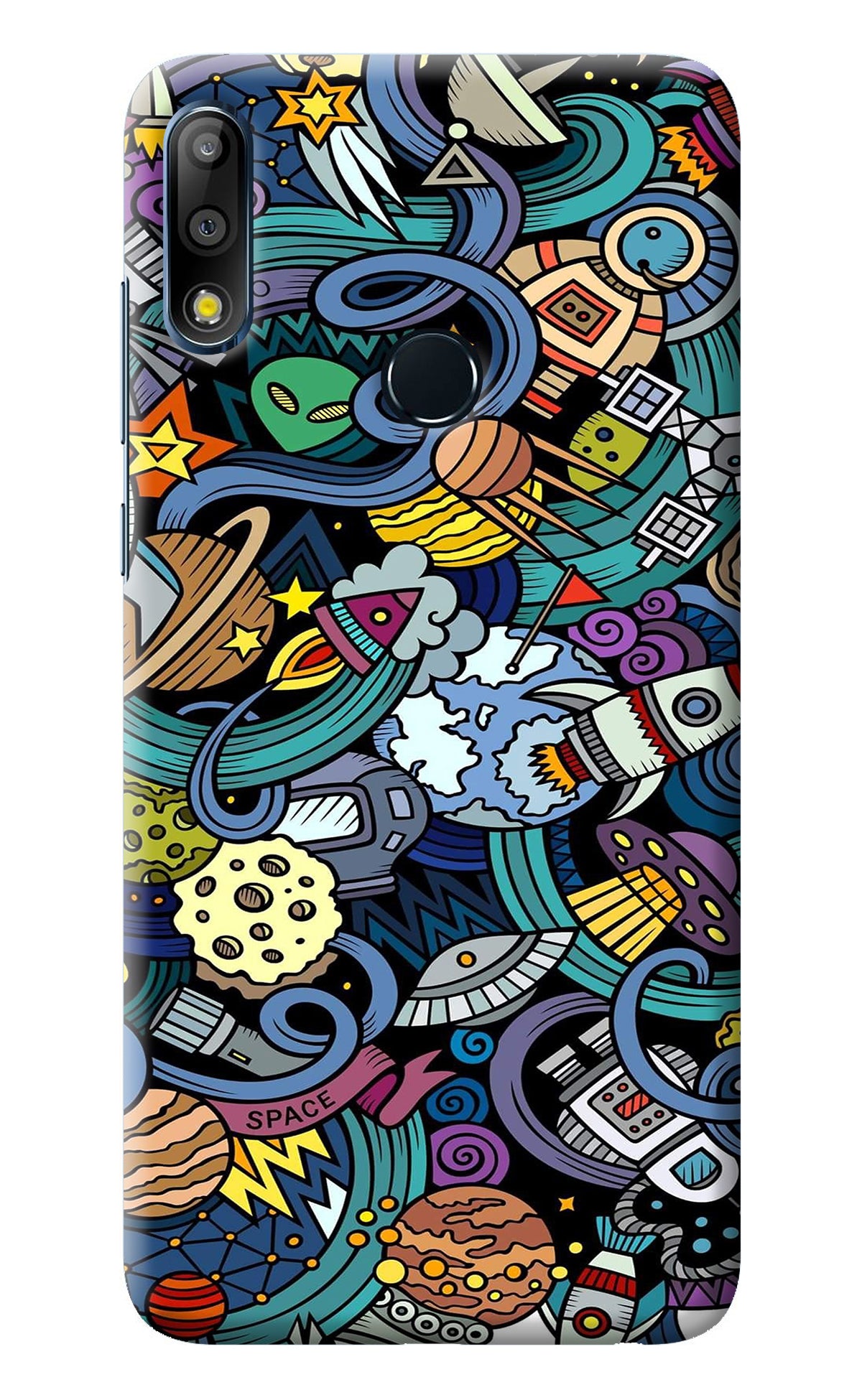 Space Abstract Asus Zenfone Max Pro M2 Back Cover