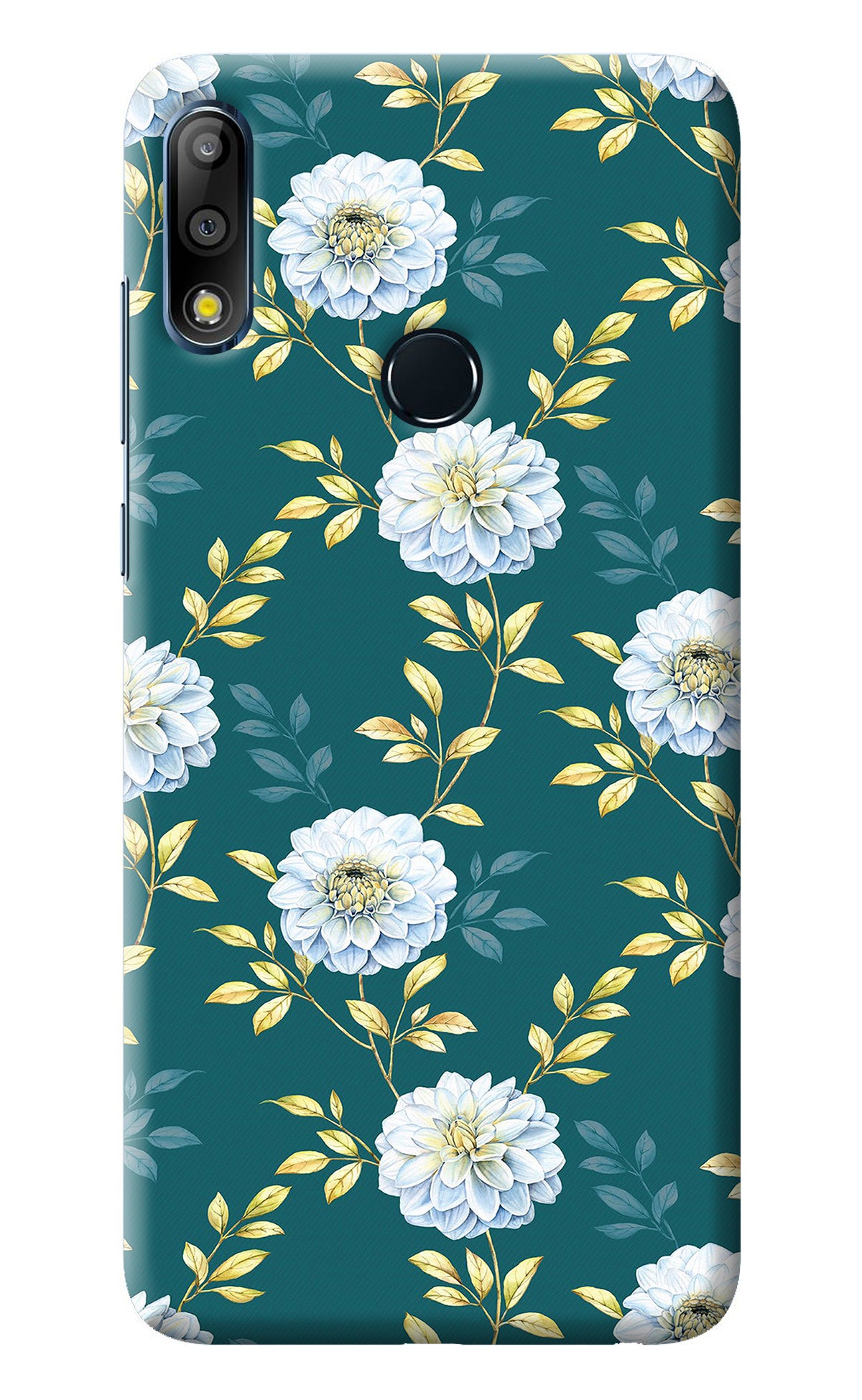 Flowers Asus Zenfone Max Pro M2 Back Cover