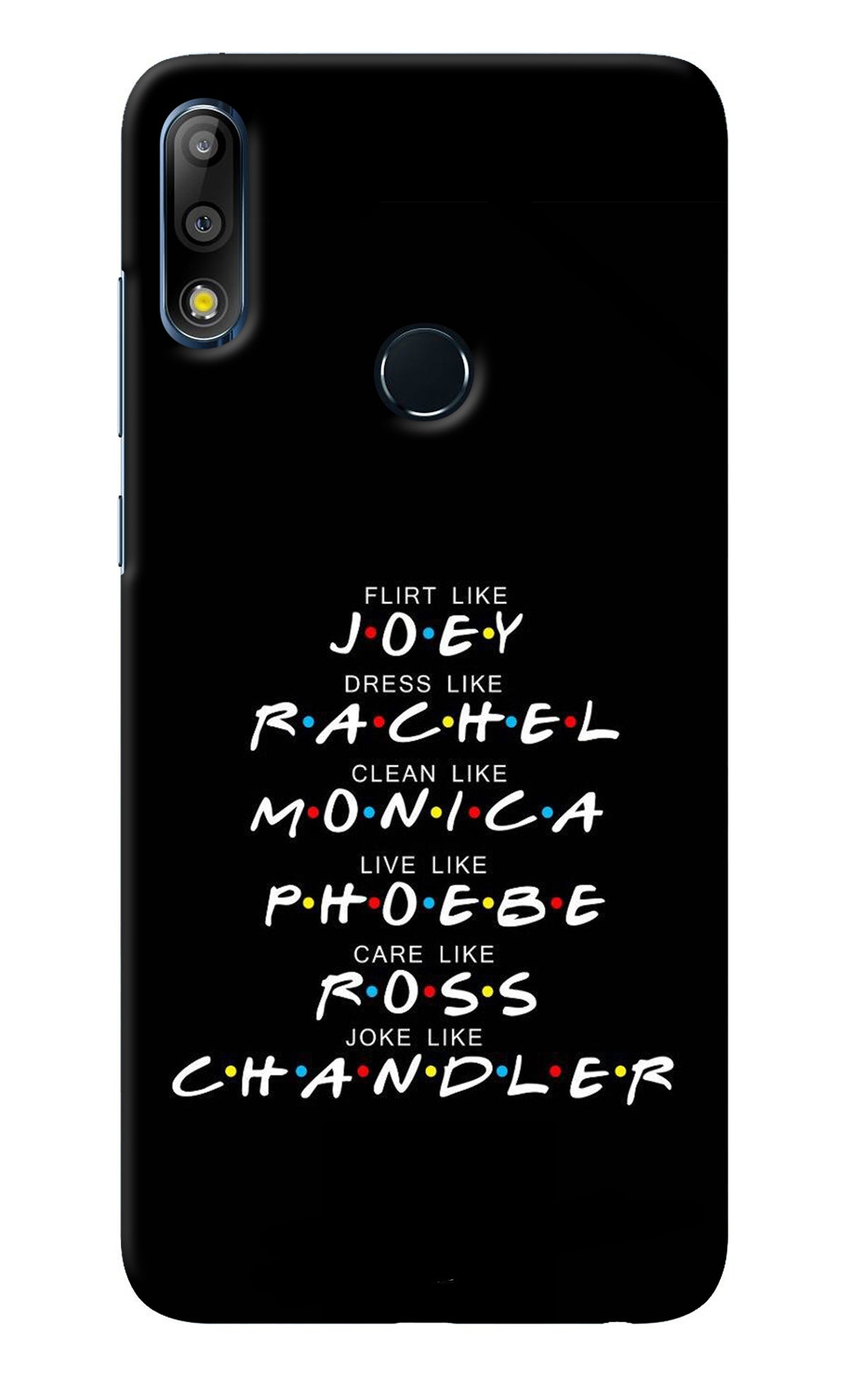 FRIENDS Character Asus Zenfone Max Pro M2 Back Cover