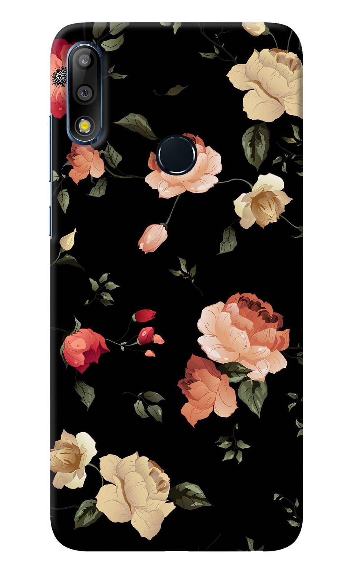 Flowers Asus Zenfone Max Pro M2 Back Cover