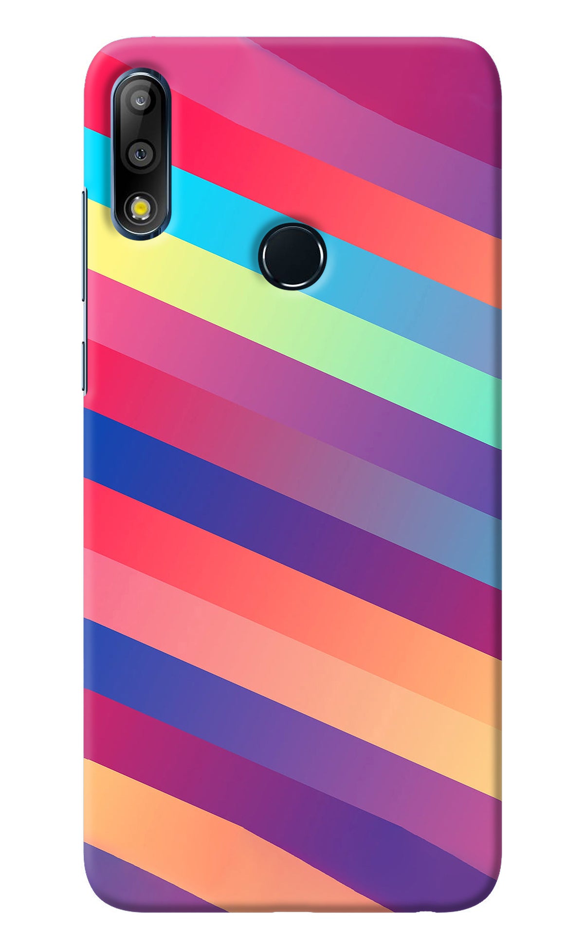 Stripes color Asus Zenfone Max Pro M2 Back Cover