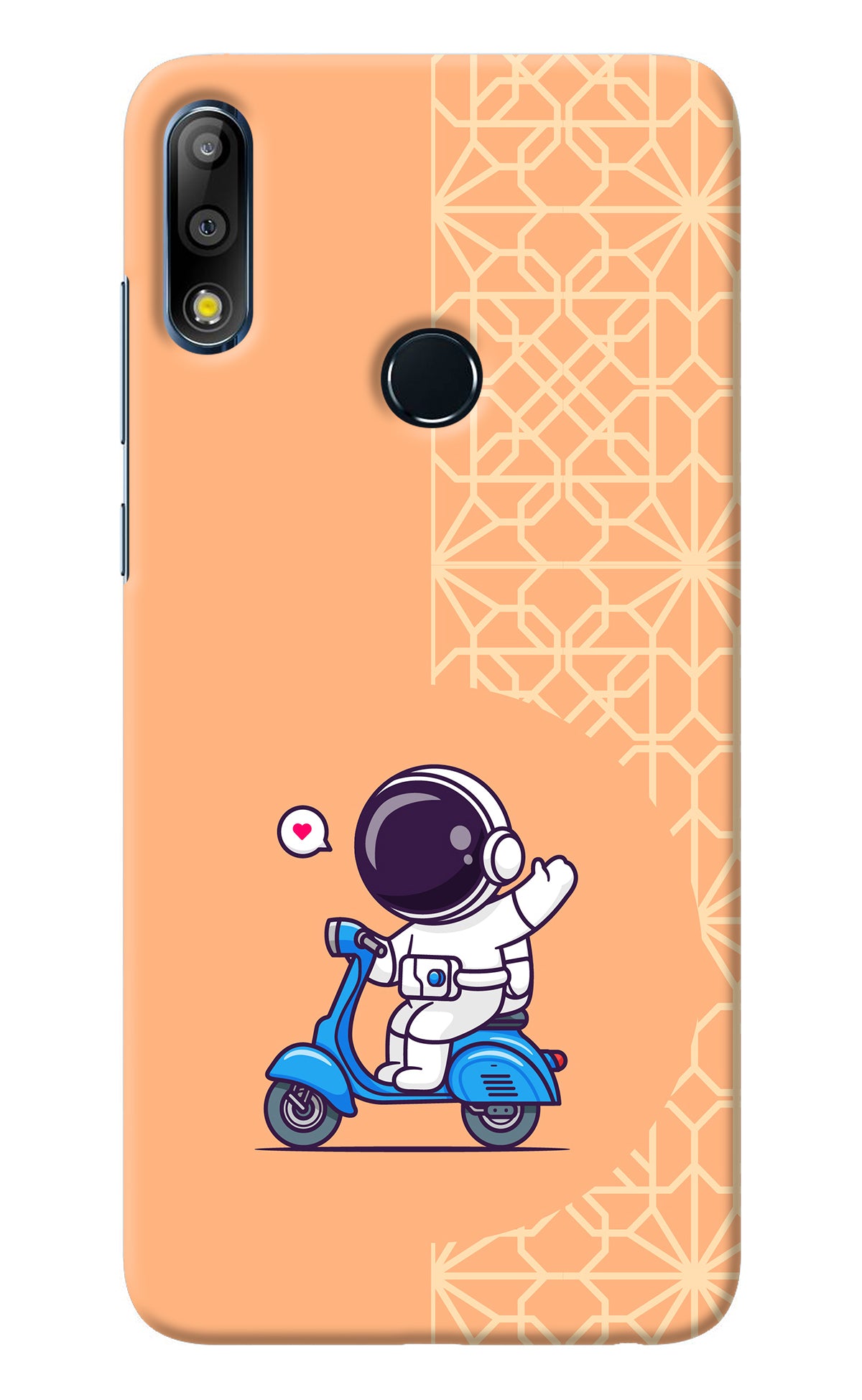 Cute Astronaut Riding Asus Zenfone Max Pro M2 Back Cover