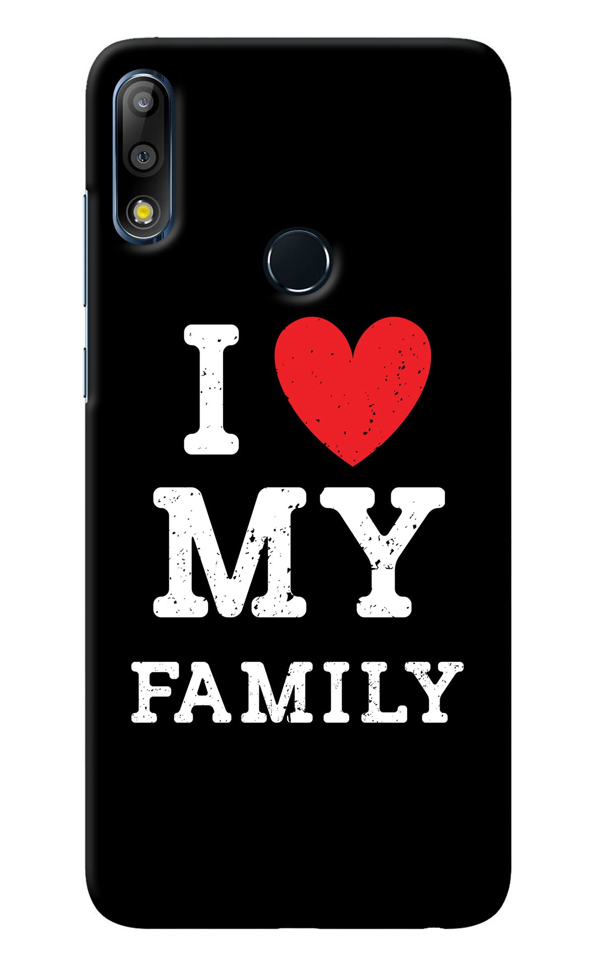 I Love My Family Asus Zenfone Max Pro M2 Back Cover