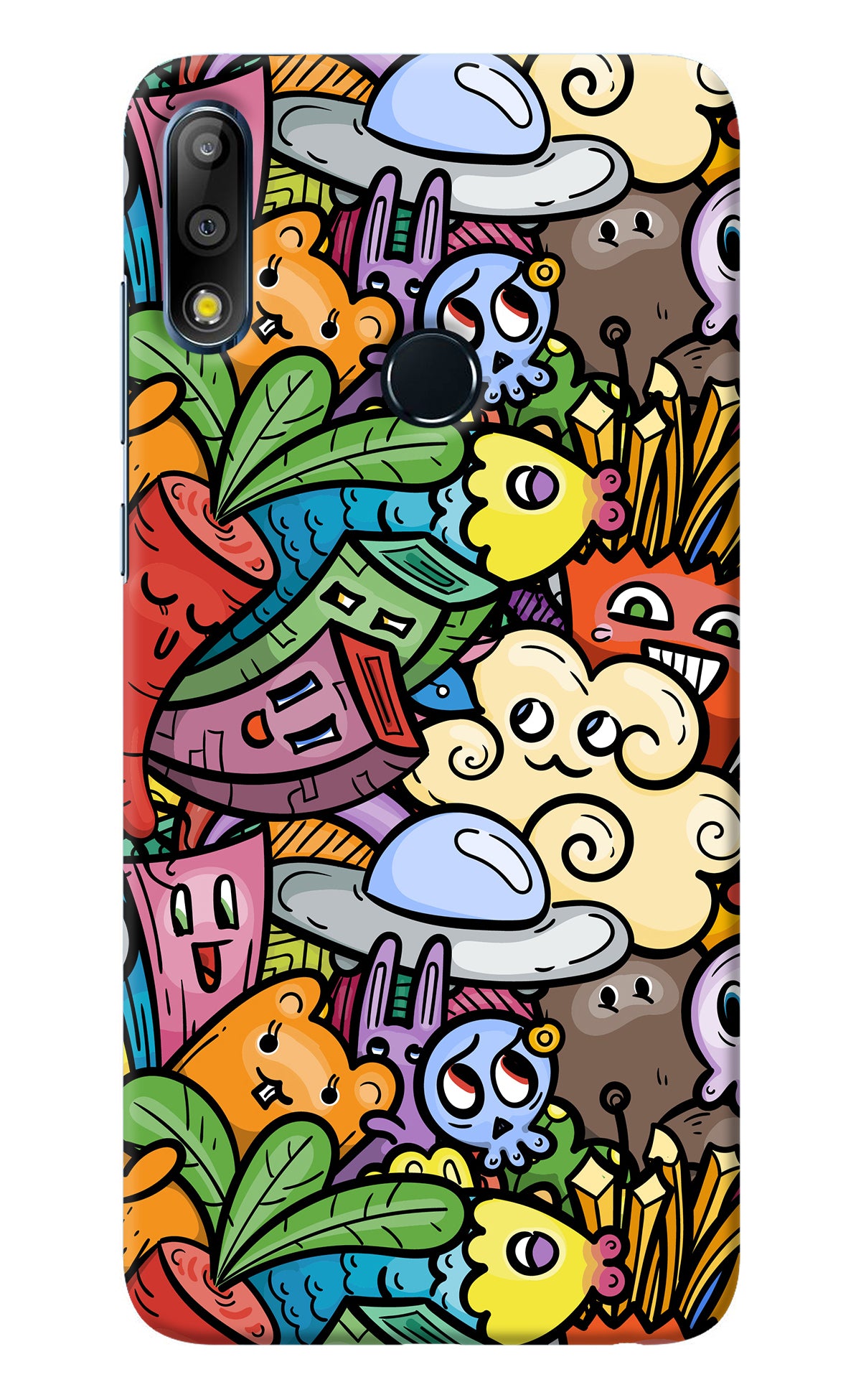 Veggie Doodle Asus Zenfone Max Pro M2 Back Cover