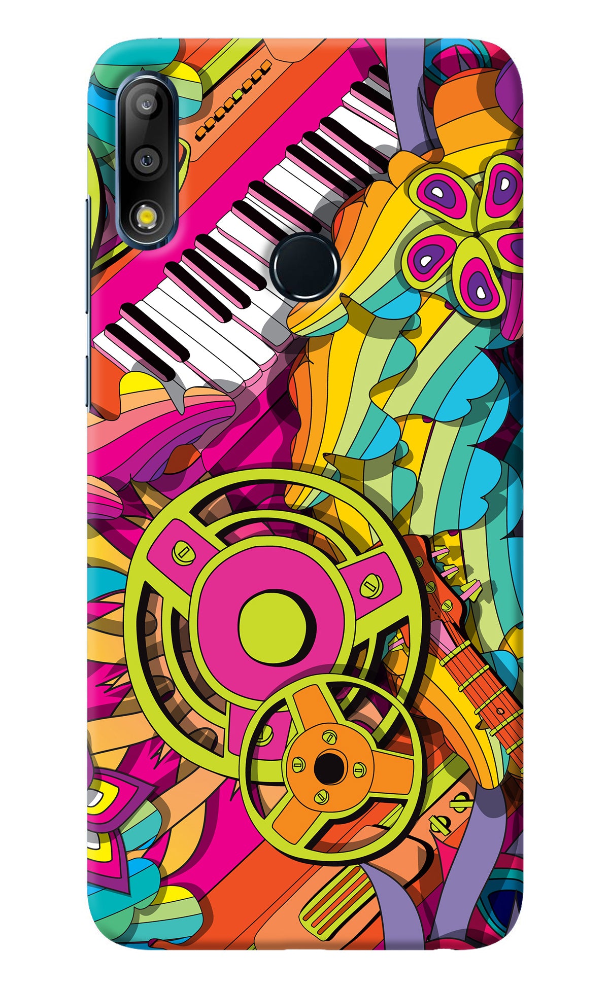 Music Doodle Asus Zenfone Max Pro M2 Back Cover