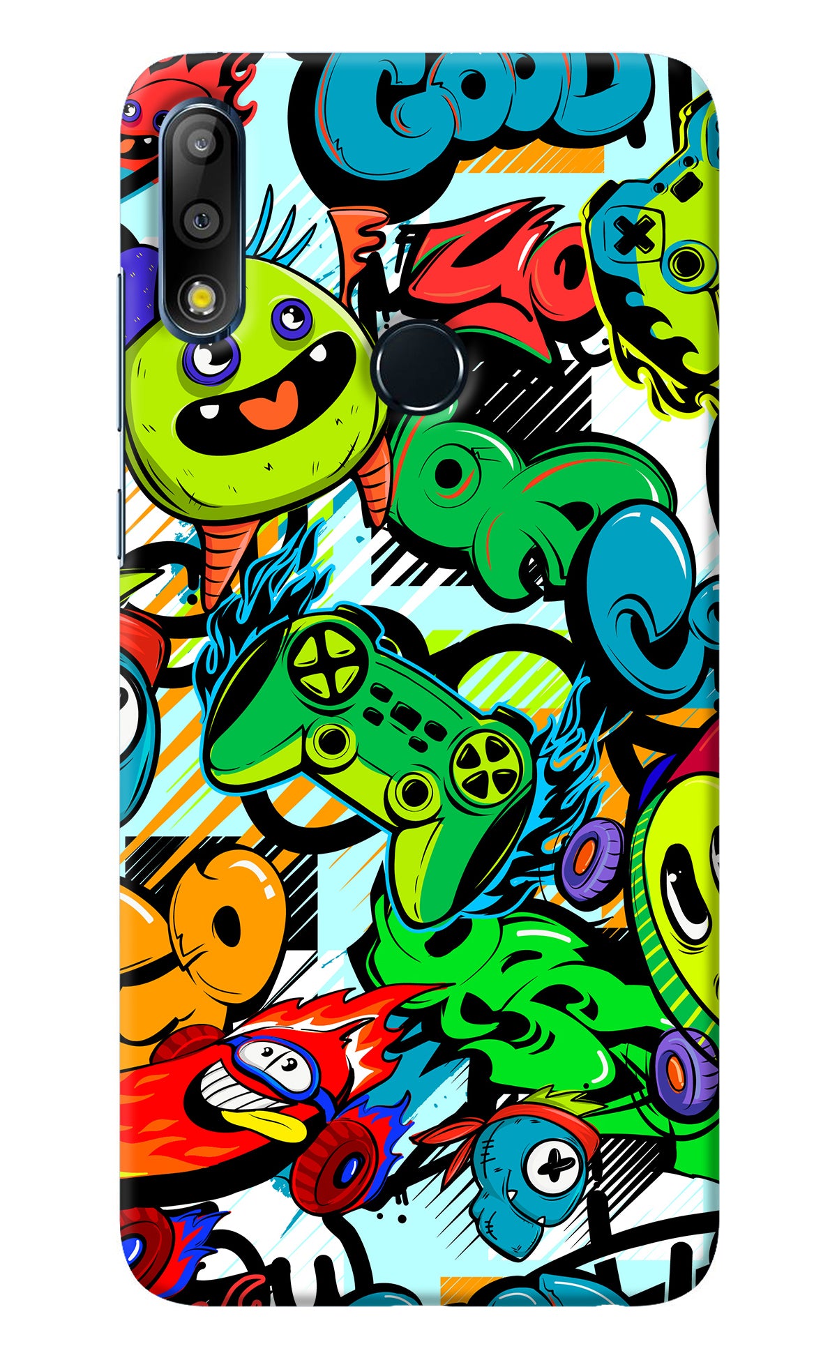 Game Doodle Asus Zenfone Max Pro M2 Back Cover