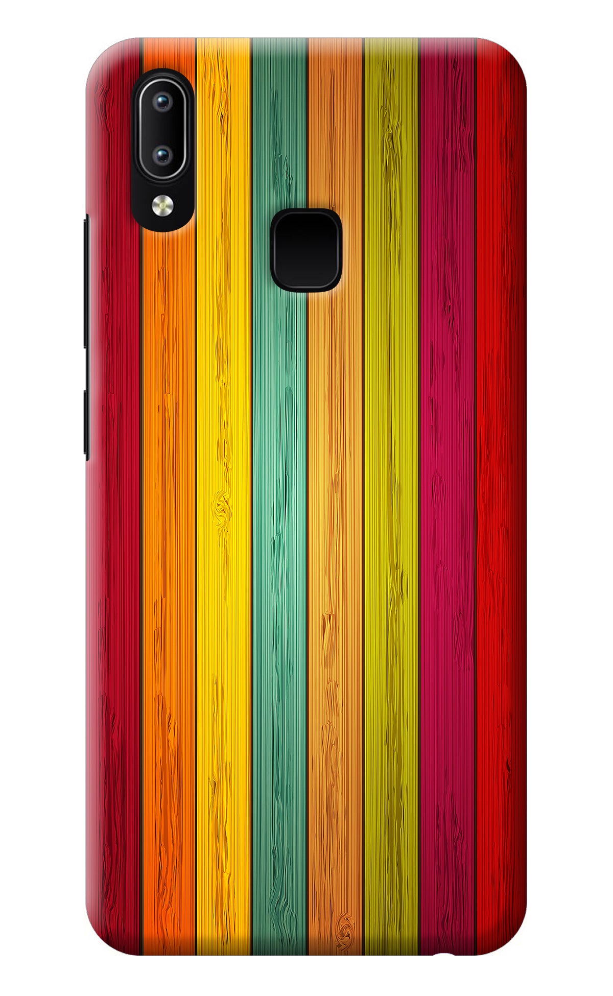 Multicolor Wooden Vivo Y91/Y93/Y95 Back Cover