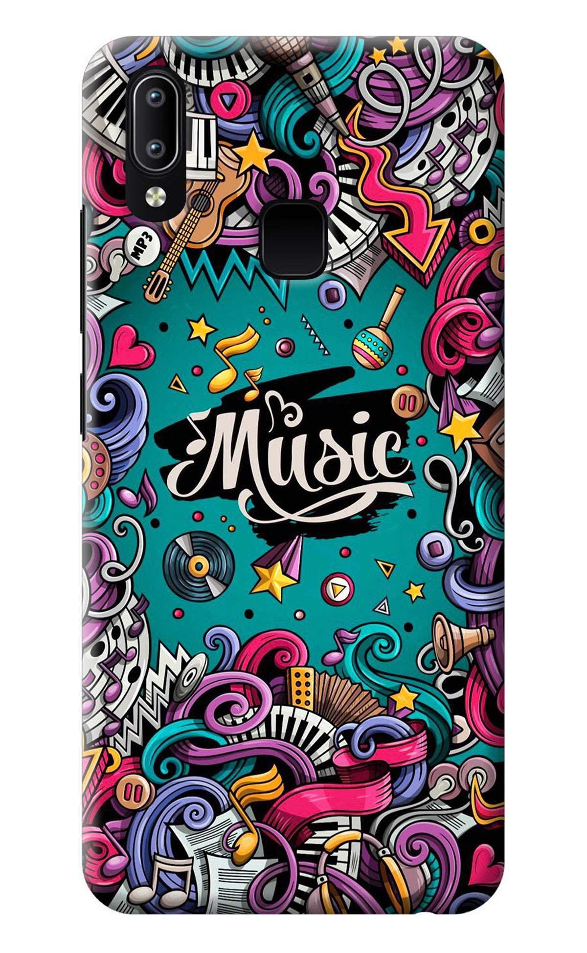 Music Graffiti Vivo Y91/Y93/Y95 Back Cover