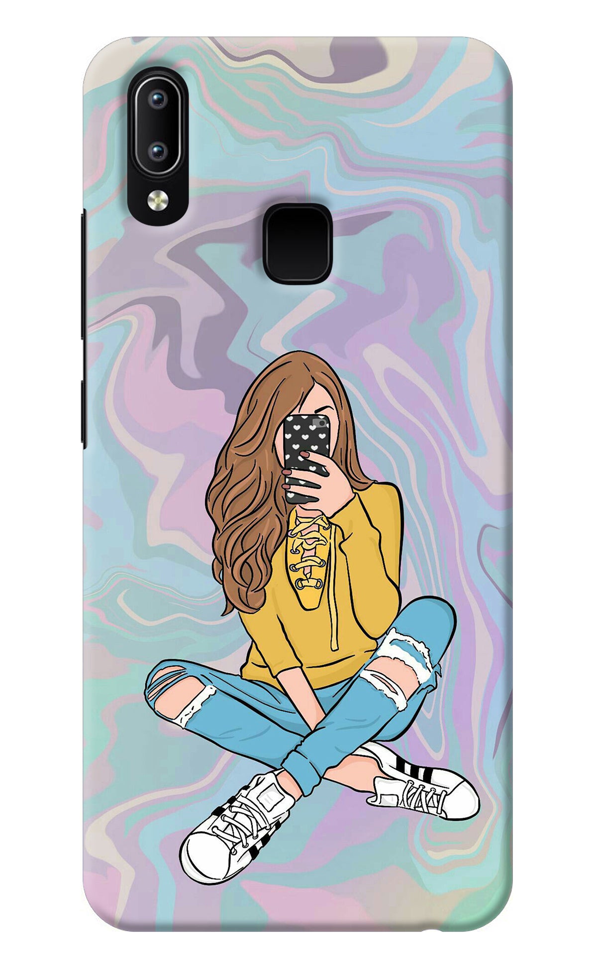 Selfie Girl Vivo Y91/Y93/Y95 Back Cover